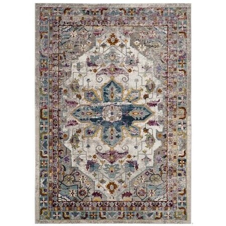 Safavieh Aria Power Loom Woven Medium Rectangle Rugs, Cream and Multi Color - 4 x 6 ft. ARA160C-4